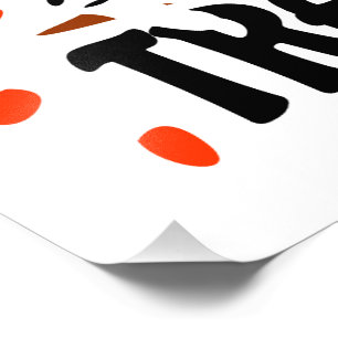 Treck Trat Pumpkin Smiling Photo Print