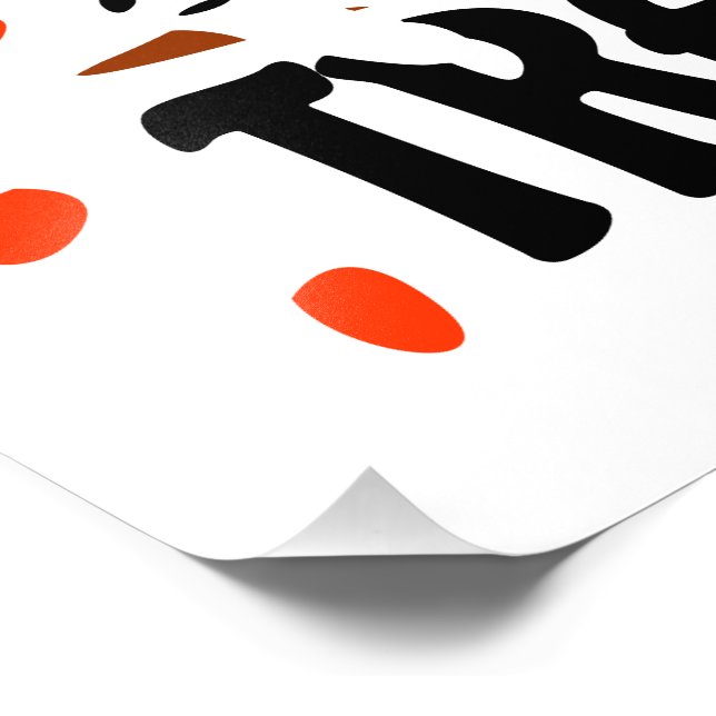 Treck Trat Pumpkin Smiling Photo Print (Corner)