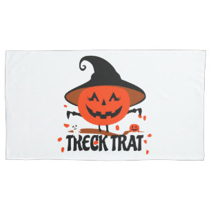 Treck Trat Pumpkin Smiling Pillowcase