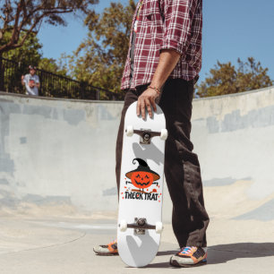 Treck Trat Pumpkin Smiling Skateboard