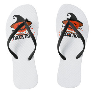 Treck Trat Pumpkin Smiling Thongs