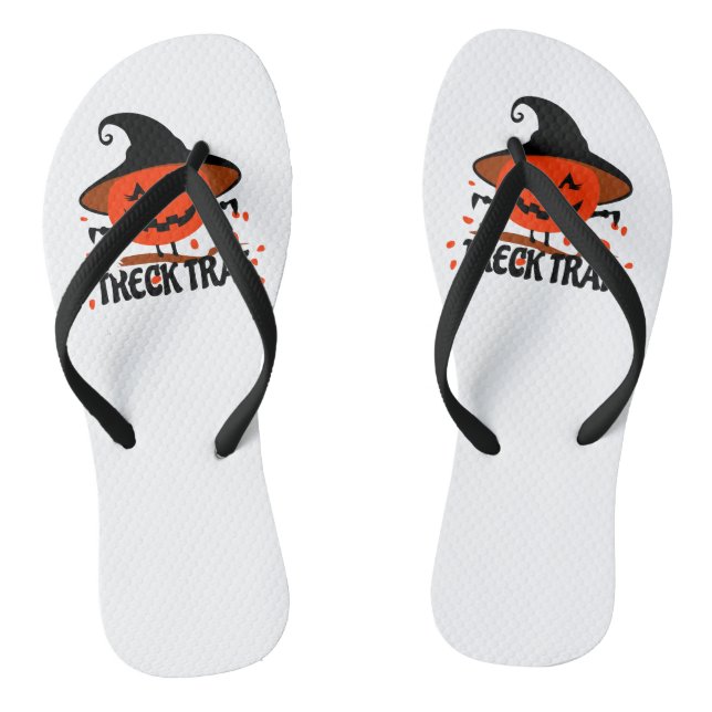 Treck Trat Pumpkin Smiling Thongs (Footbed)