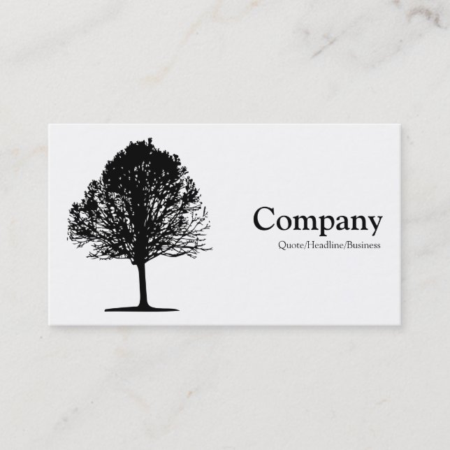 Tree 01 - White Business Card (Front)