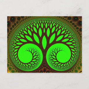 Tree 2  Fractal Art Postcard