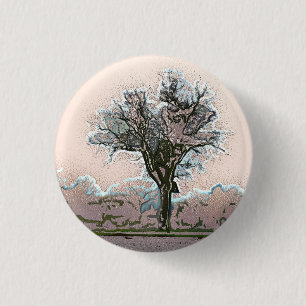 TREE 3 CM ROUND BADGE