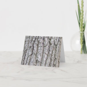 Tree 5 - Oak Tree Bark Thank You Card