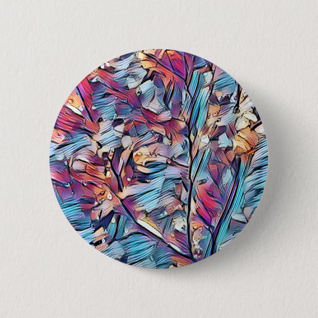 TREE ABSTRACT 6 CM ROUND BADGE (Front)