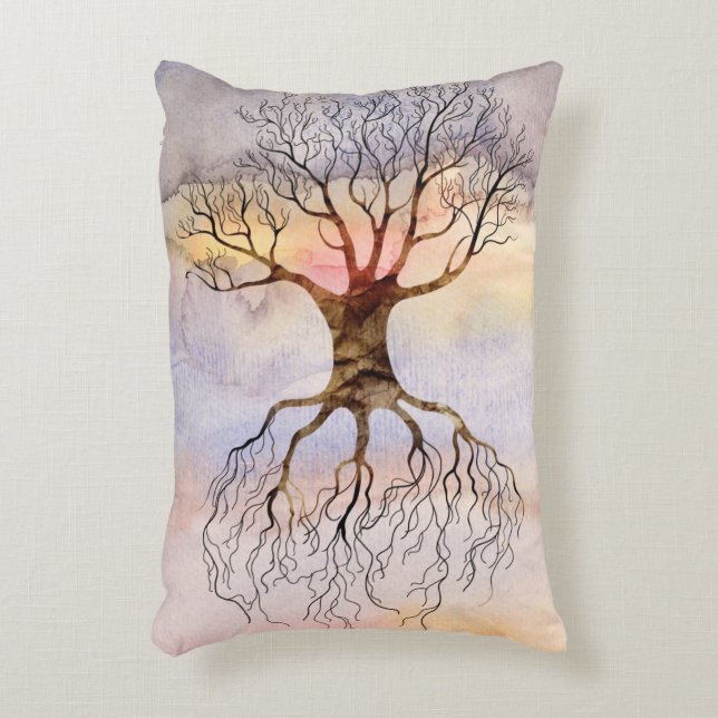 Tree Against The Sky Decorative Cushion (Front(Vertical))