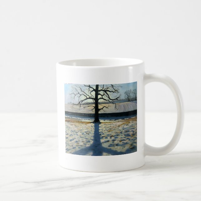 Tree and Shadow Calke Abbey Derbyshire Coffee Mug (Right)