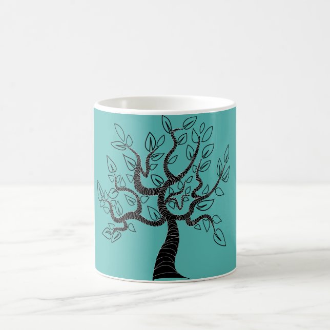 Tree Art Coffee Mug Choose Colour (Center)