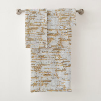 Tree Bark Abstract Natural Pattern Bath Towel Set