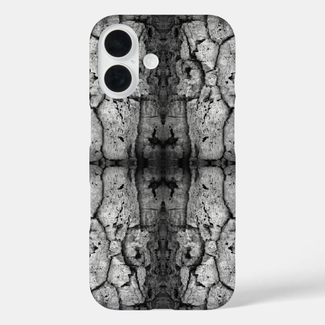 Tree Bark Black And White Photo Closeup Pattern Case-Mate iPhone Case (Back)