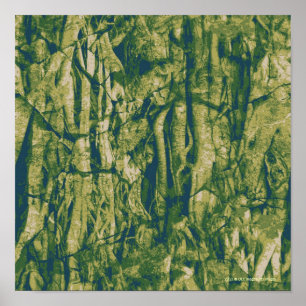 Tree bark camouflage pattern poster