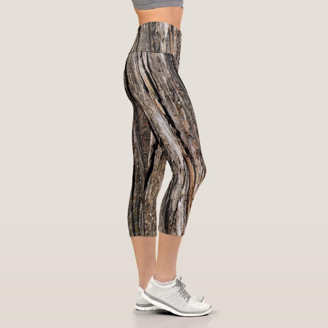 Tree Bark Capri Leggings (Right)