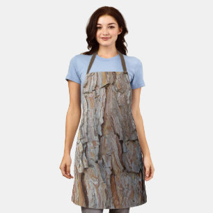 Tree Bark Fall Autumn Patterns Apron