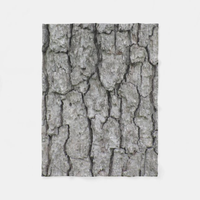 Tree Bark Fleece Blanket (Front)