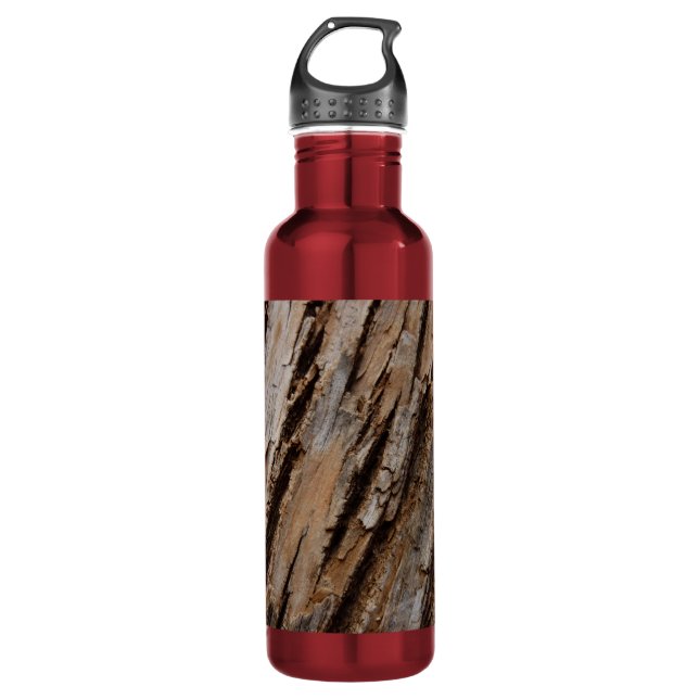 Tree Bark I Natural Abstract Textured Design 710 Ml Water Bottle (Front)