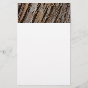 Tree Bark I Natural Abstract Textured Design Stationery