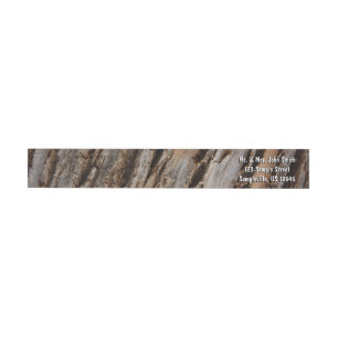 Tree Bark I Natural Abstract Textured Design Wrap Around Label