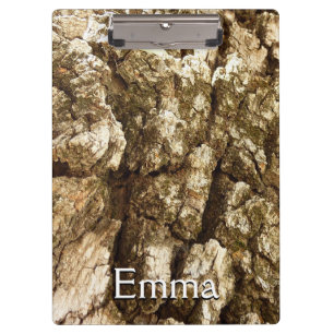 Tree Bark II Natural Textured Design Clipboard