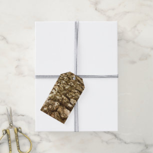 Tree Bark II Natural Textured Design Gift Tags
