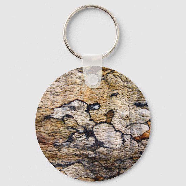 Tree bark pattern key ring (Front)