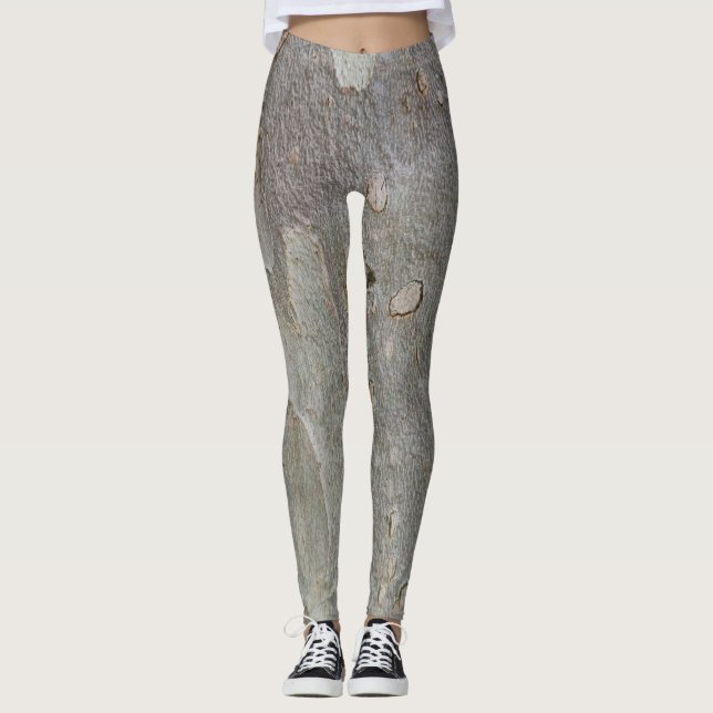 Tree bark pattern leggings (Front)