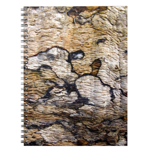 Tree bark pattern notebook (Front)