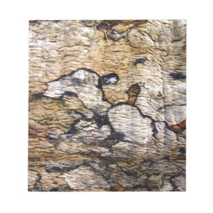 Tree bark pattern notepad
