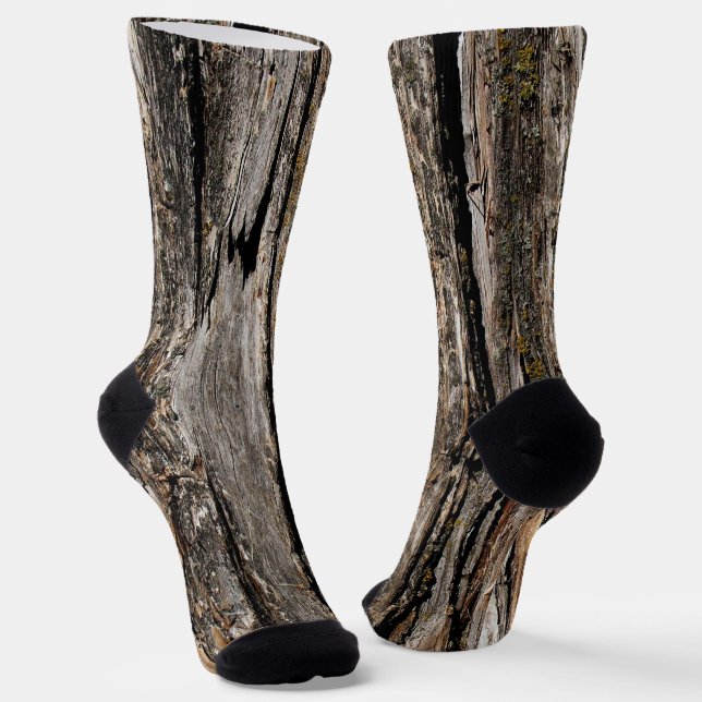 Tree Bark Socks (Angled)