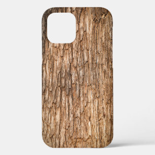 Tree bark texture, natural wood background. iPhone 12 case