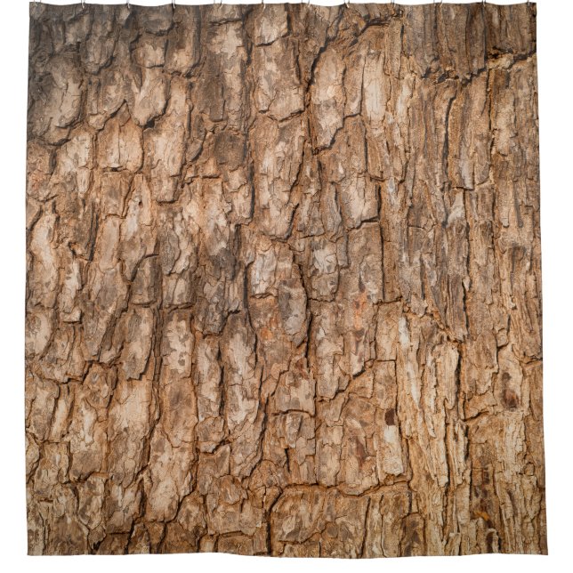 Tree bark texture, natural wood background. shower curtain (Front)