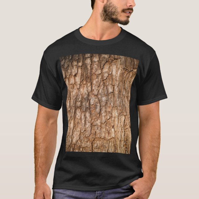 Tree bark texture, natural wood background. T-Shirt (Front)
