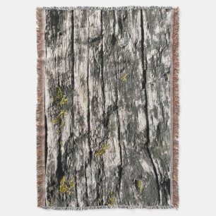 Tree Bark Throw Blanket