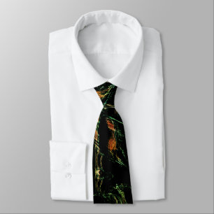 Tree bark under green hammered glass tie