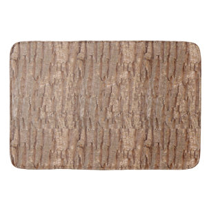 tree bark wrapping paper bath mat