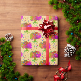 Tree Birds Sunshine Wrapping Paper