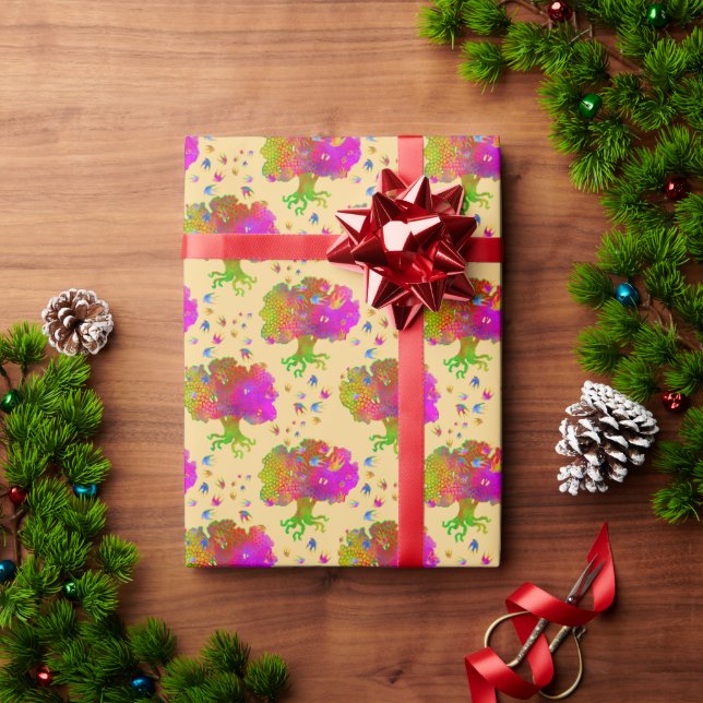 Tree Birds Sunshine Wrapping Paper (Holiday Gift)