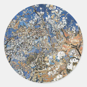 TREE BLOSSOM CLASSIC ROUND STICKER