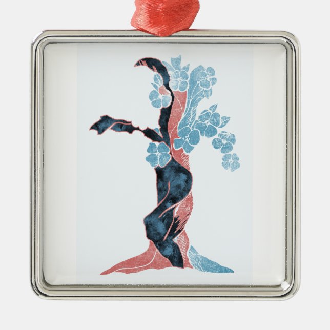 Tree Blossom Metal Ornament (Front)