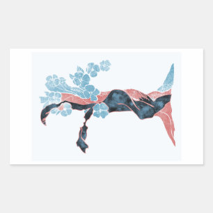 Tree Blossom Rectangular Sticker