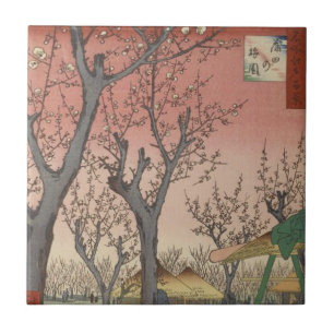 Tree Blossoms Plum Garden Japanese Ceramic Tile