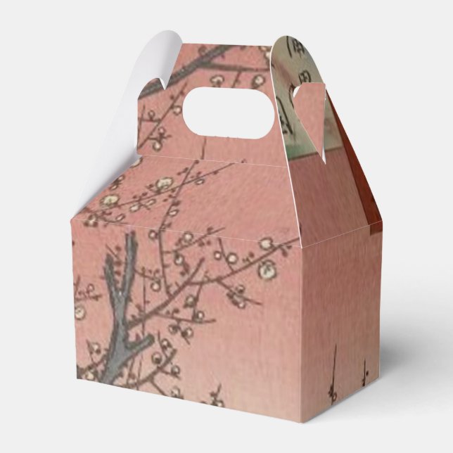 Tree Blossoms Plum Garden Japanese Favour Box (Front Side)