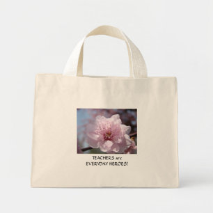 Tree Blossoms TEACHERS are EVERYDAY Heroes Mini Tote Bag