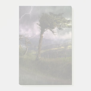 Tree Blowing in the Wind During a Thunder Storm Post-it Notes