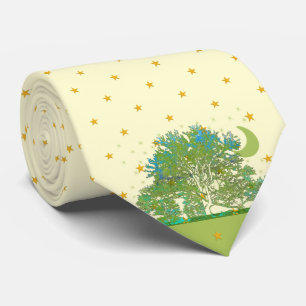Tree Blues Tie