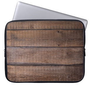 Tree boards background rustic laptop sleeve