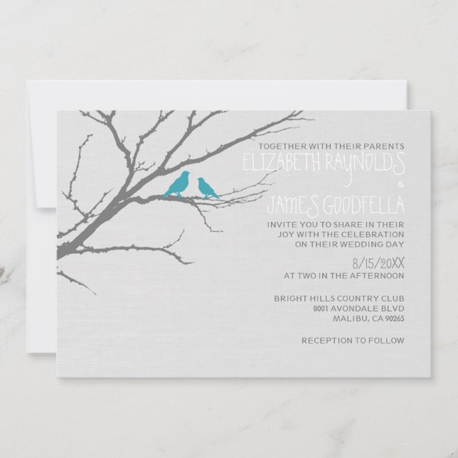 Tree Branch Wedding Invitations (Front)