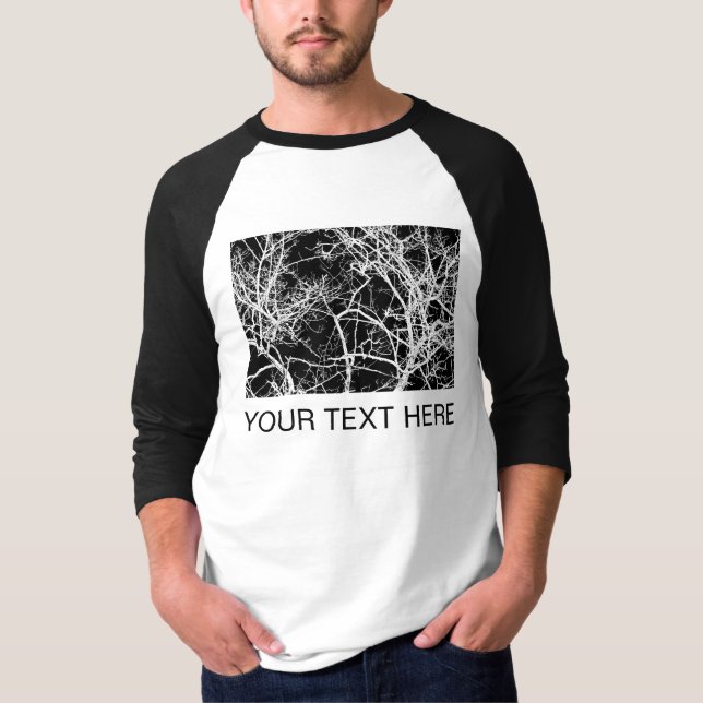 Tree Branches - Black Logic T-Shirt (Front)