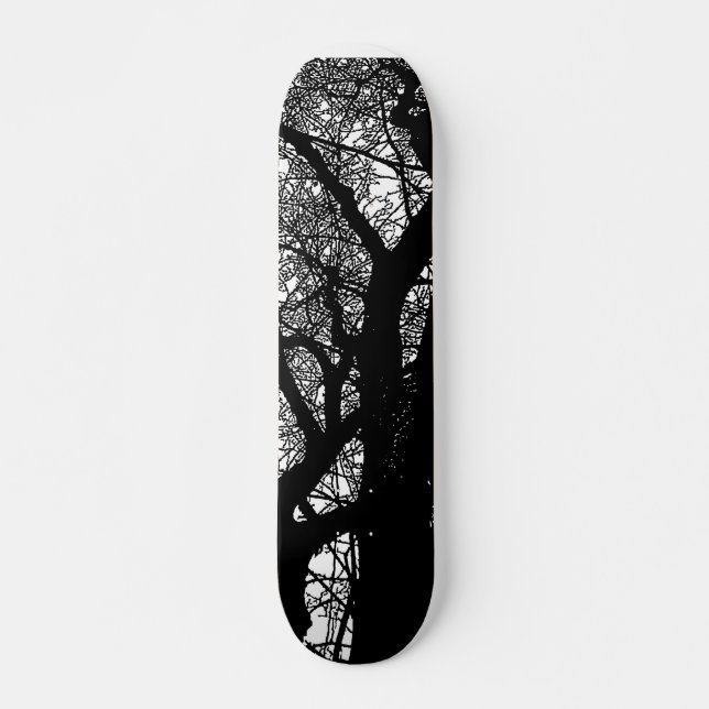 Tree Branches on Wood II Skateboard (Front)